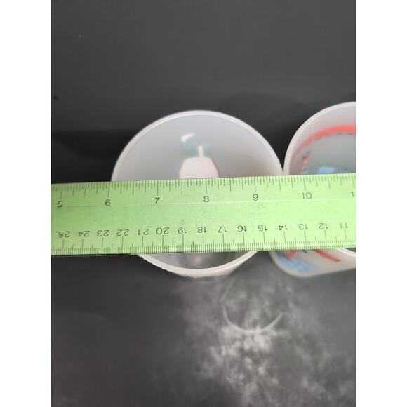 Coca-Cola Collectible‎ Cups Set, Vintage Large Frosted Hard Plastic, Memorabilia - Picture 8 of 8